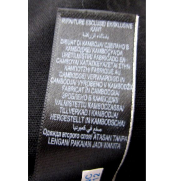 M&S Gold & Black Blouse Women Size 4 Sequin Top Metallic Dinner Date Dance Party - Picture 6 of 8